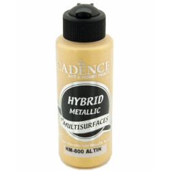 Cadence Hybrid Metalik Akrilik Boya Altın 120 ml - Cadence