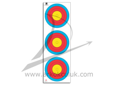 JVD Hedef Yüzü FITA 3 X 20 CM Makaralı Yaylar İçin Hedef Kağıdı - 1